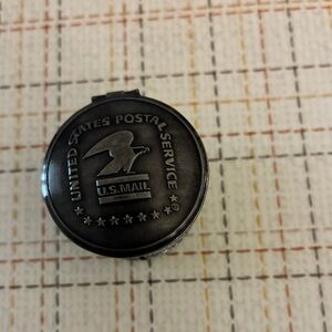 NWOT - Official USPS Metal Pewter Roll Stamp Dispenser